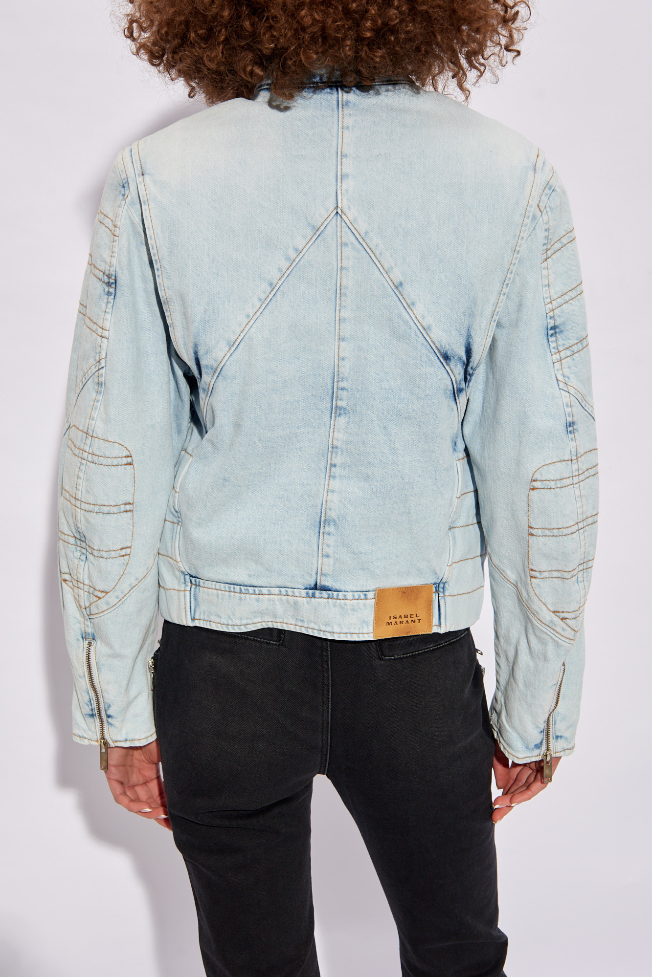 ISABEL MARANT｜DENIM JACKETS (CHADY (VE0203FB B1H09I 30B Light blue 'Chady' denim jacket Isabel Marant - Baum Und